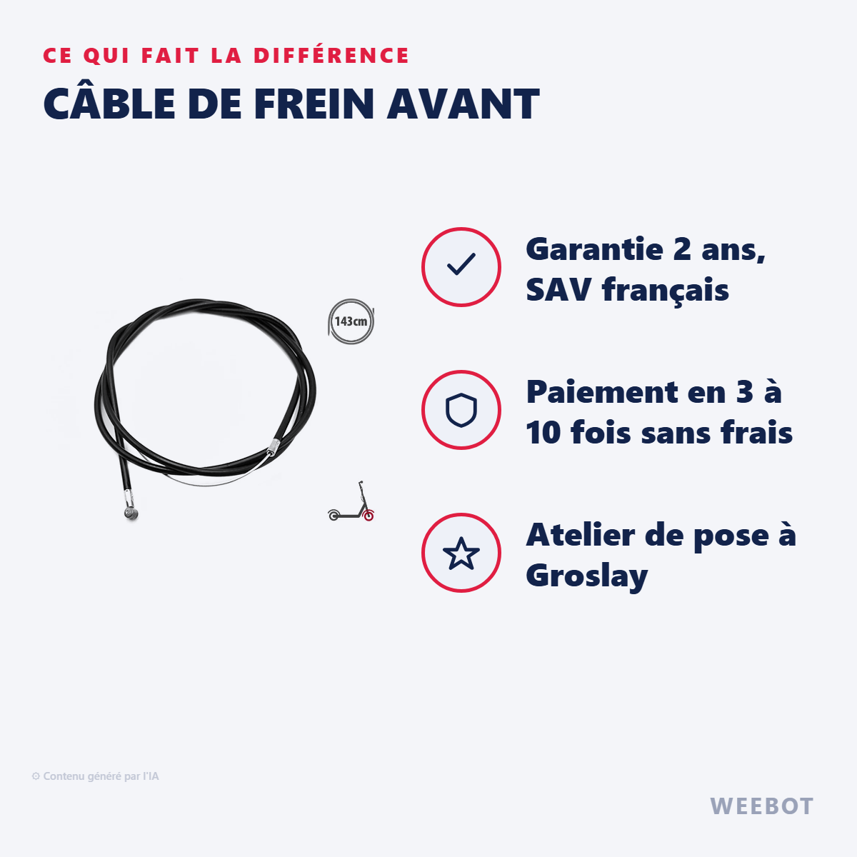 Câble de Frein Avant : les points forts