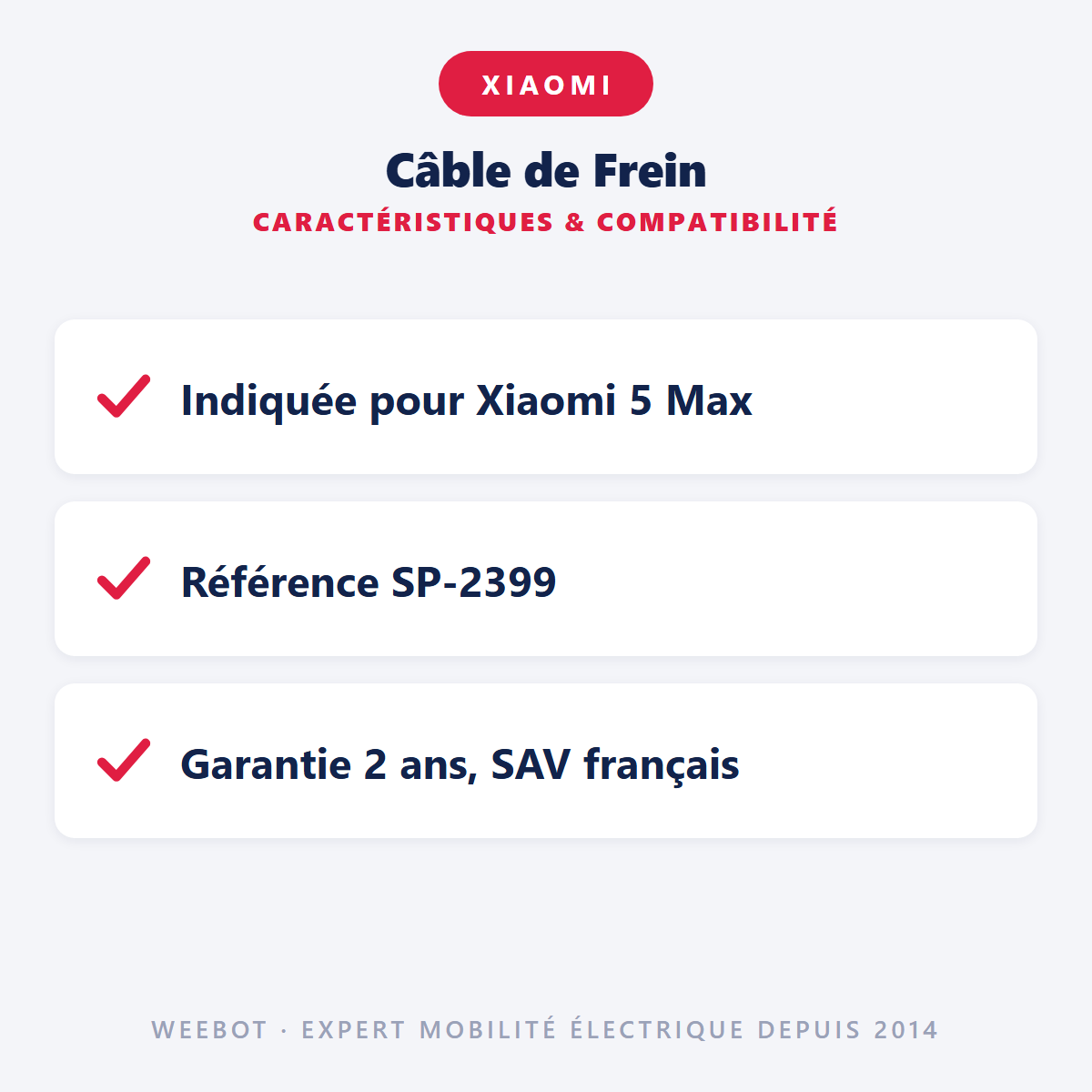 Câble de Frein : caractéristiques et compatibilité