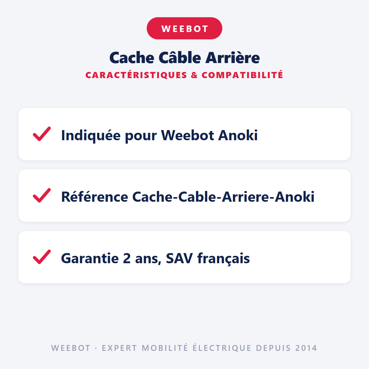 Cache Câble Arrière : caractéristiques et compatibilité