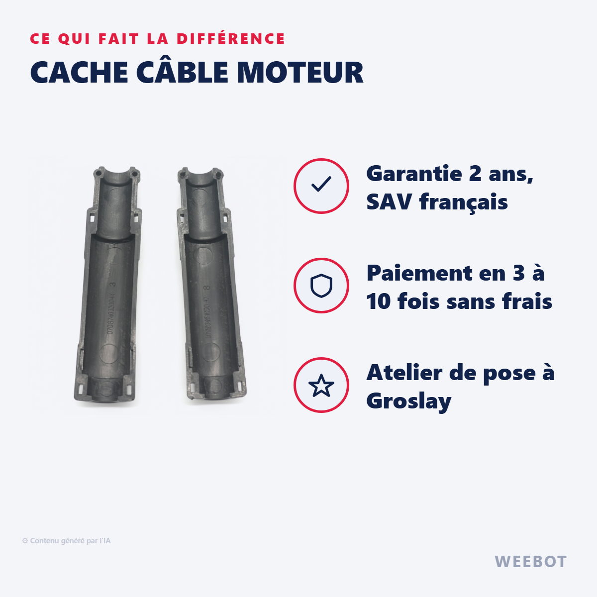 Cache Câble Moteur : les points forts
