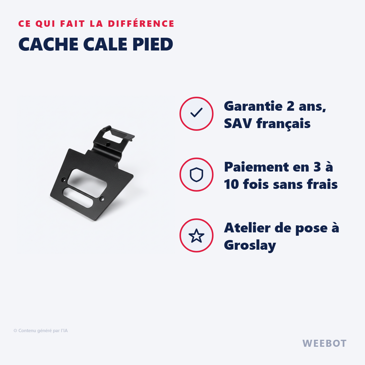 Cache Cale Pied : les points forts