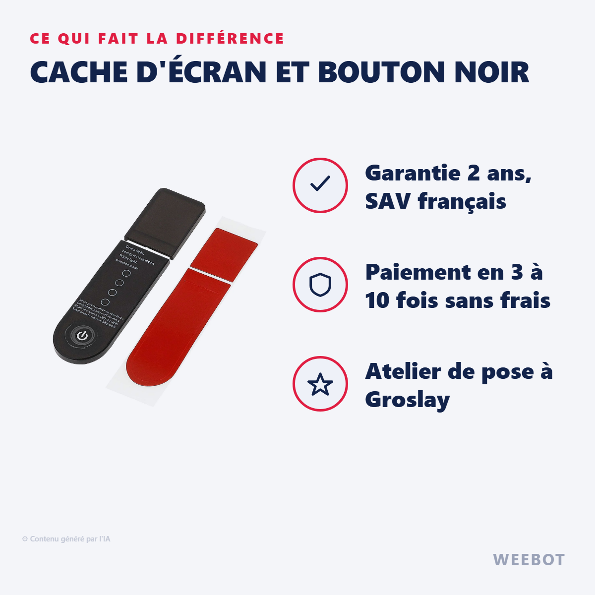 Cache d'Écran et Bouton Noir : les points forts