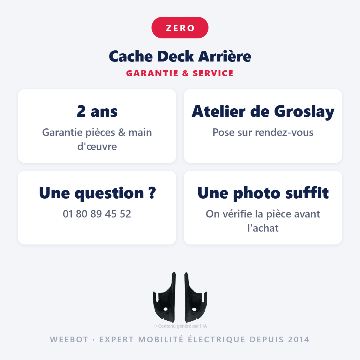 Cache Deck Arrière pour Trottinette Électrique Z9 - Weebot