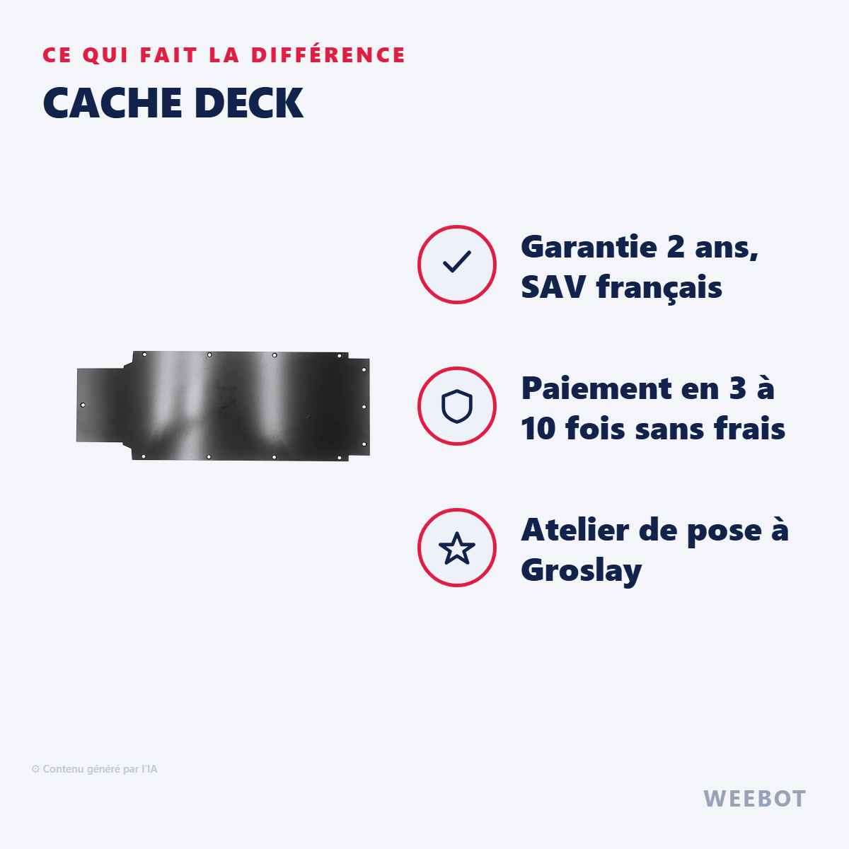 Cache Deck : les points forts