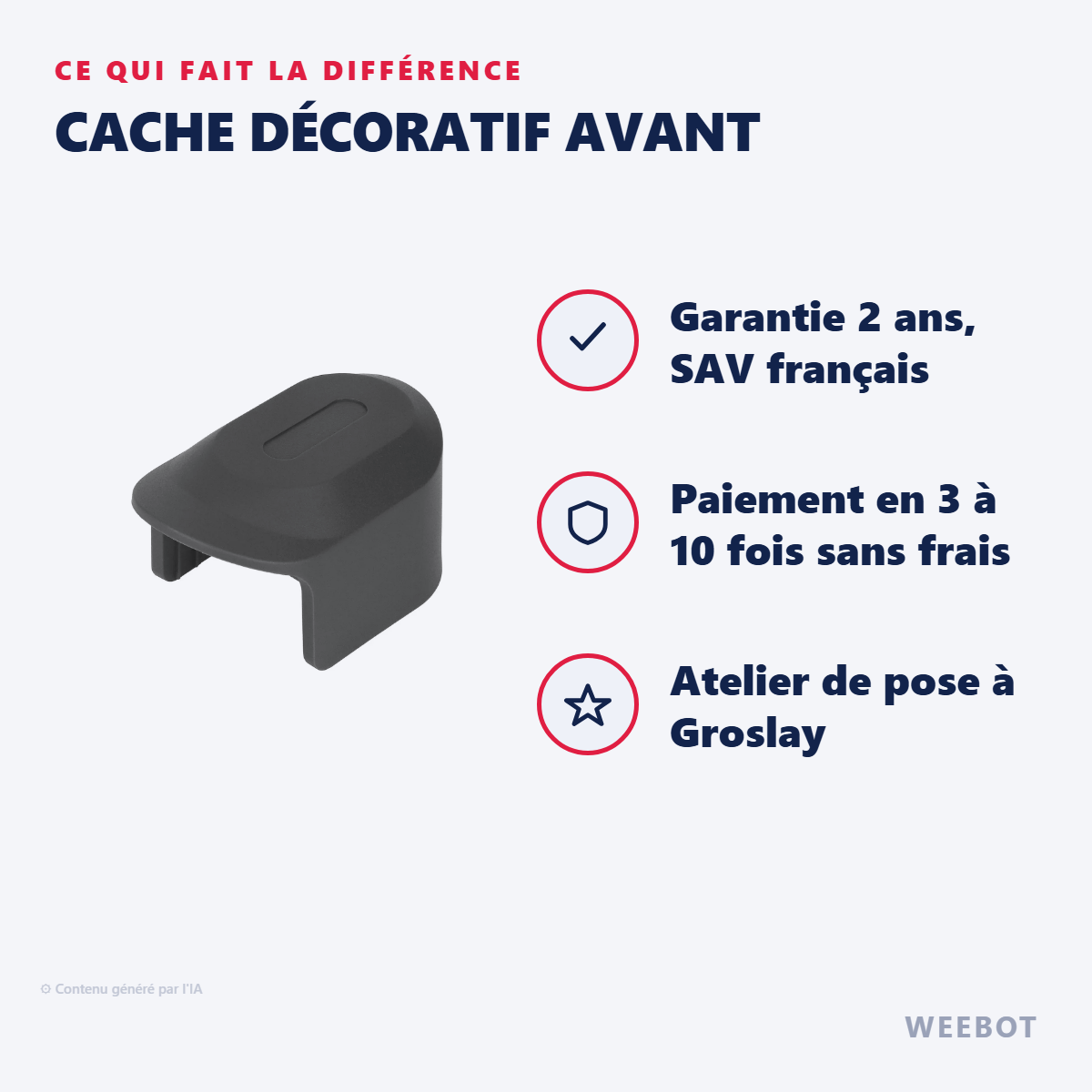 Cache Décoratif Avant : les points forts