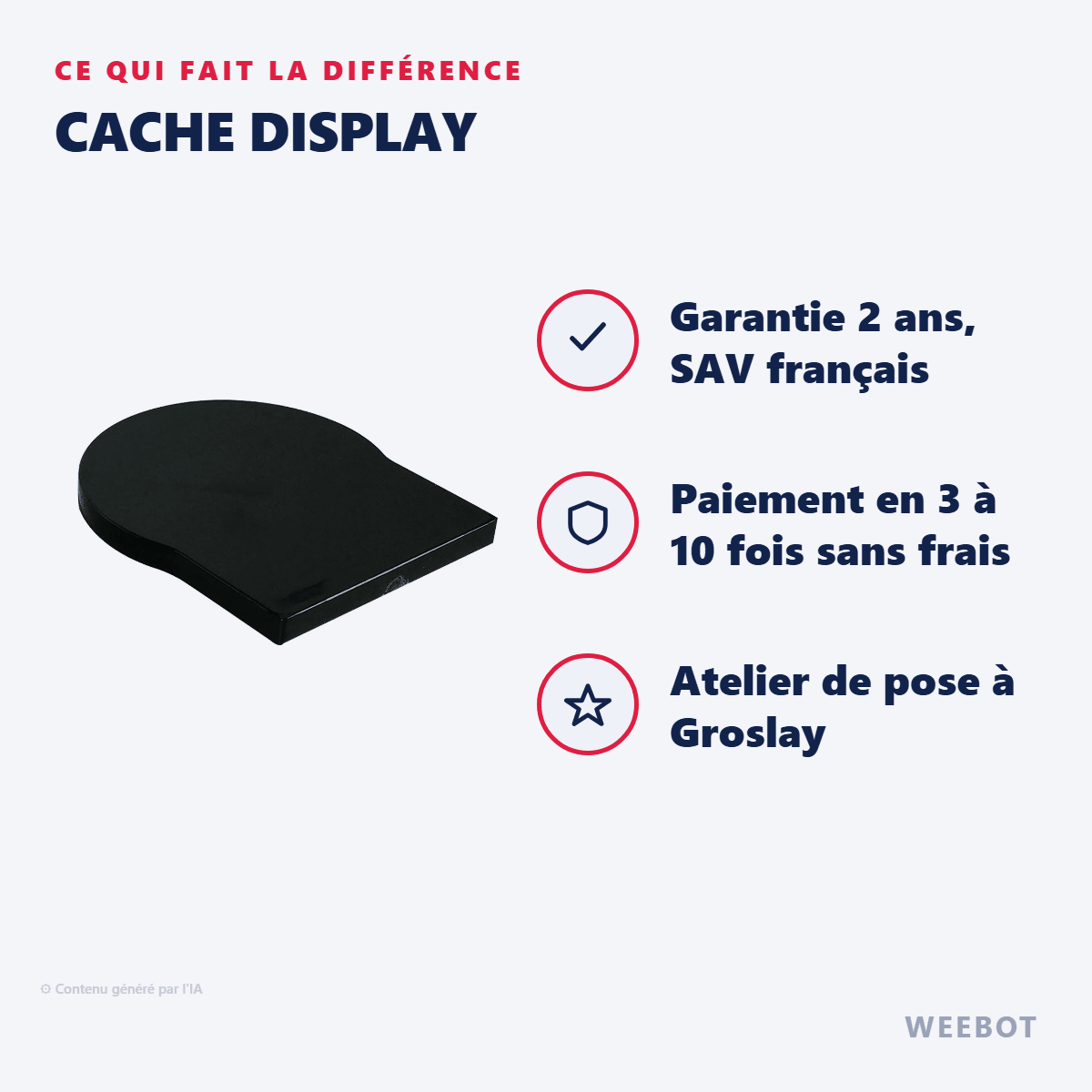Cache Display pour Trottinette Électrique Wispeed T855/T850 - Weebot