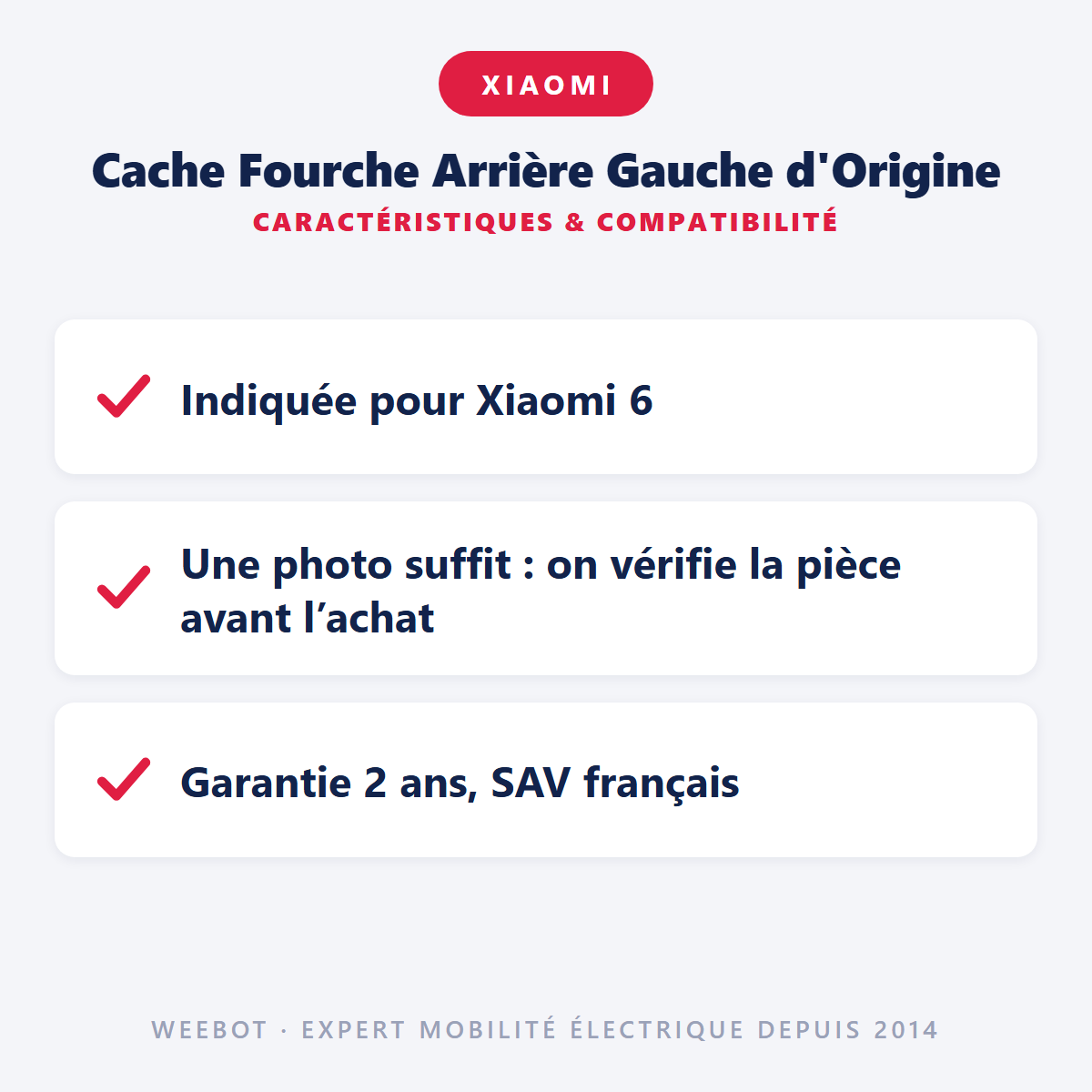 Cache Fourche Arrière Gauche d'Origine : caractéristiques et compatibilité