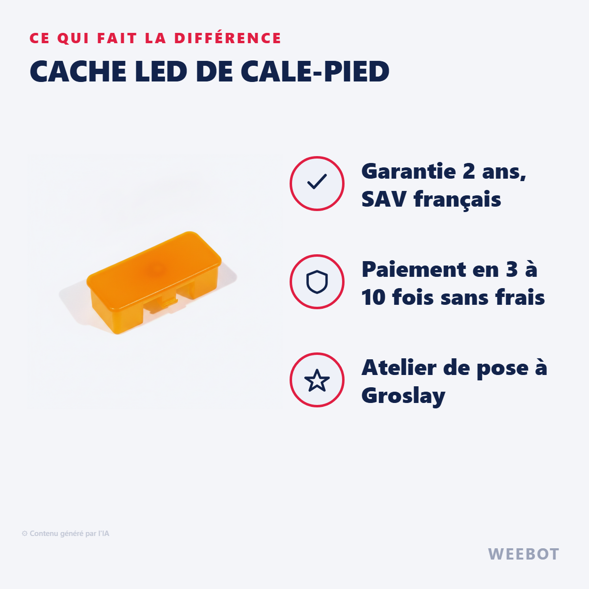 Cache LED de Cale-Pied : les points forts
