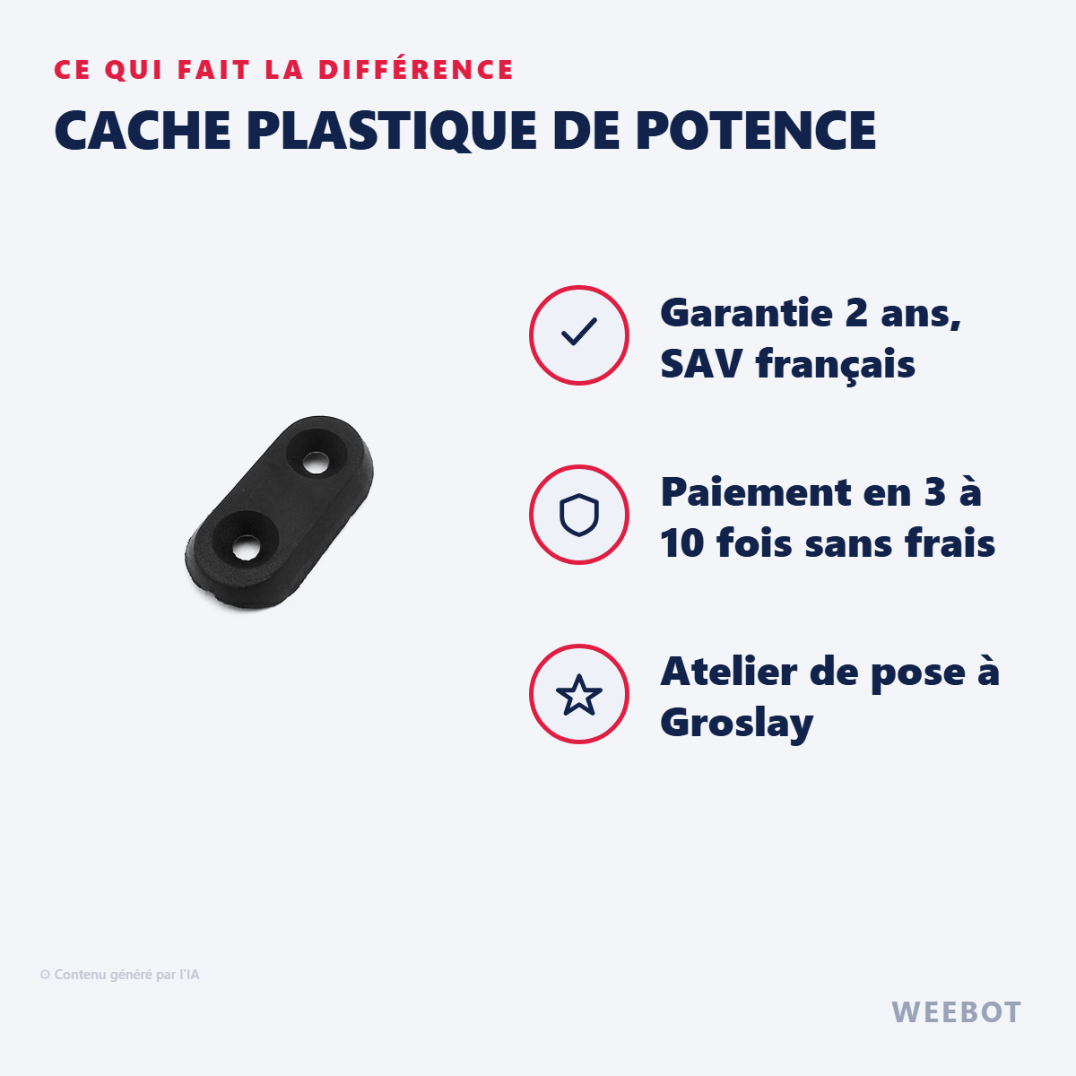 Cache Plastique de Potence : les points forts