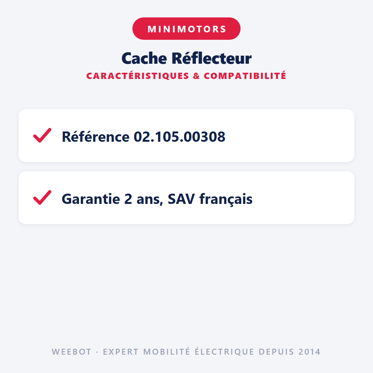 Cache Réflecteur : caractéristiques et compatibilité