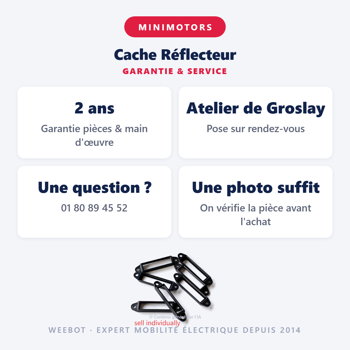 Cache Réflecteur : garantie 2 ans et service après-vente