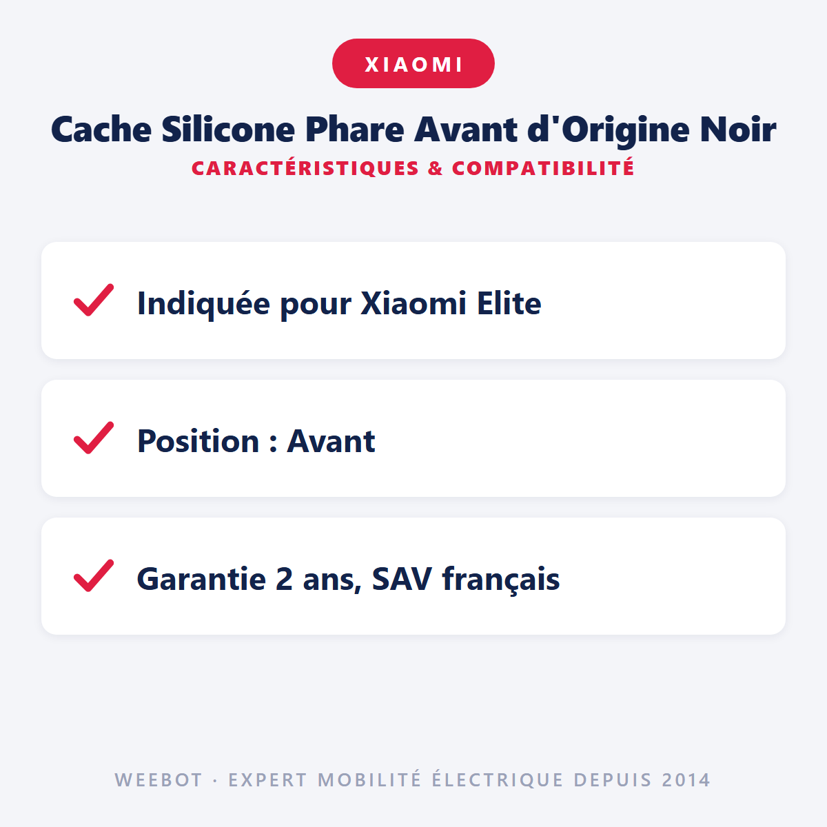 Cache Silicone Phare Avant d'Origine Noir : caractéristiques et compatibilité