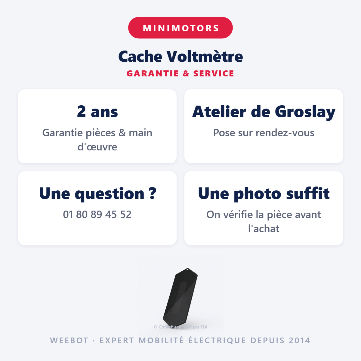 Cache Voltmètre : garantie 2 ans et service après-vente