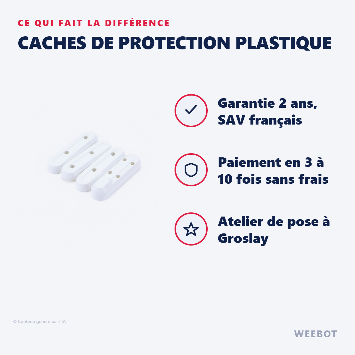 Caches de Protection Plastique : les points forts