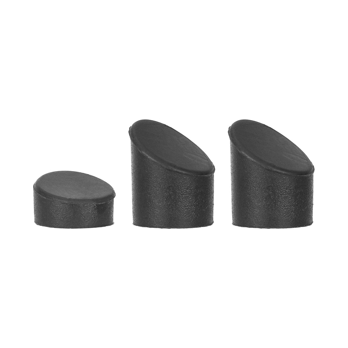 Trois bouchons de protection en silicone noir pour vis de garde-boue arrière