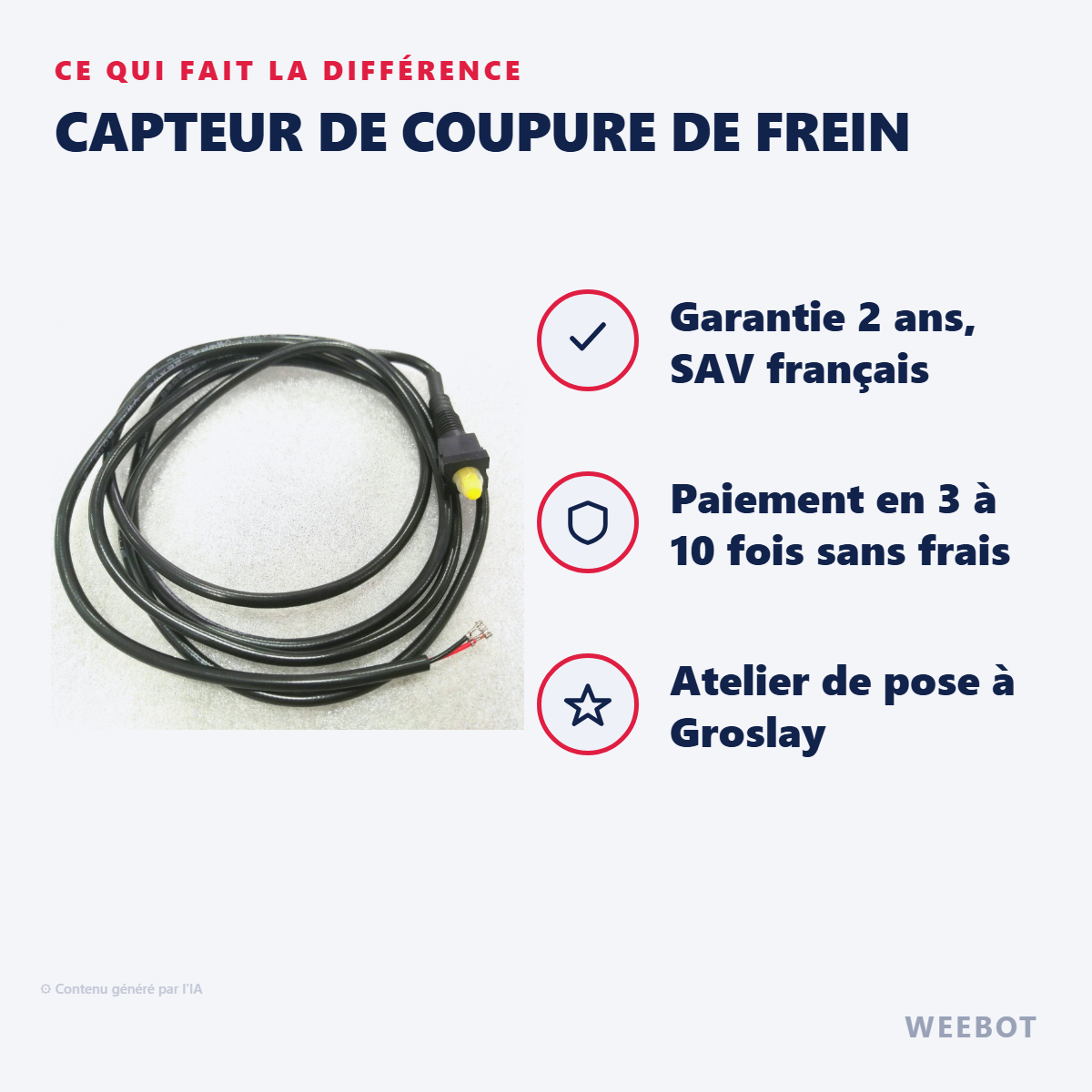 Capteur de Coupure de Frein : les points forts