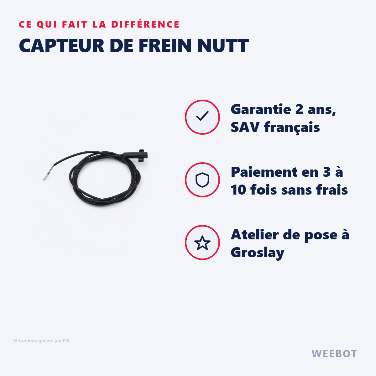 Capteur De Frein Nutt pour Trottinette Minimotors - Weebot