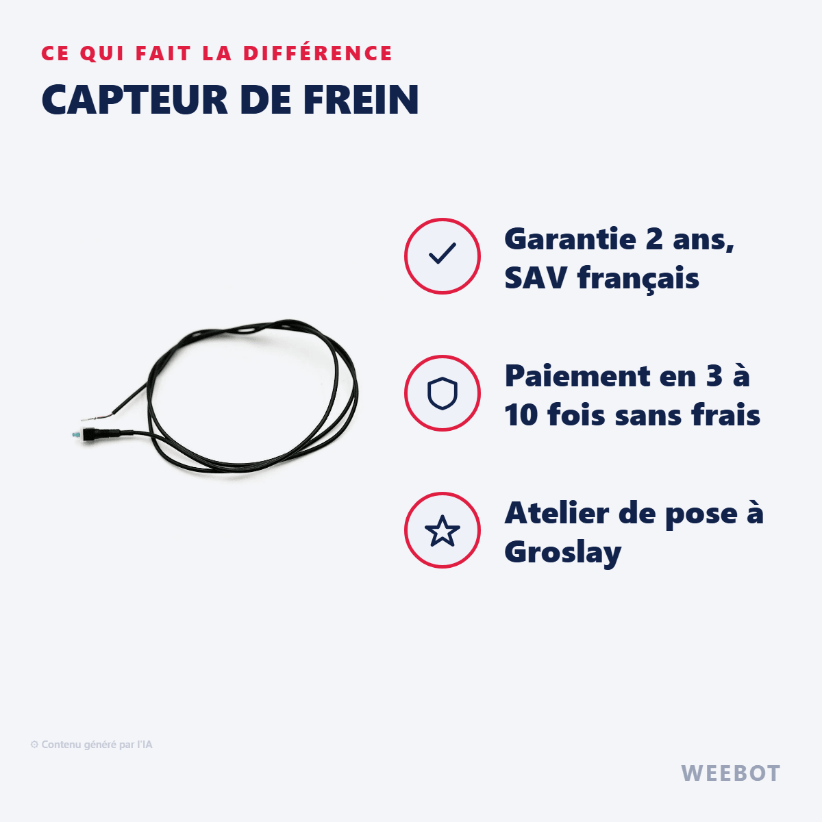 Capteur de Frein pour Trottinette Électrique Speedway Mini 4 Pro - Weebot