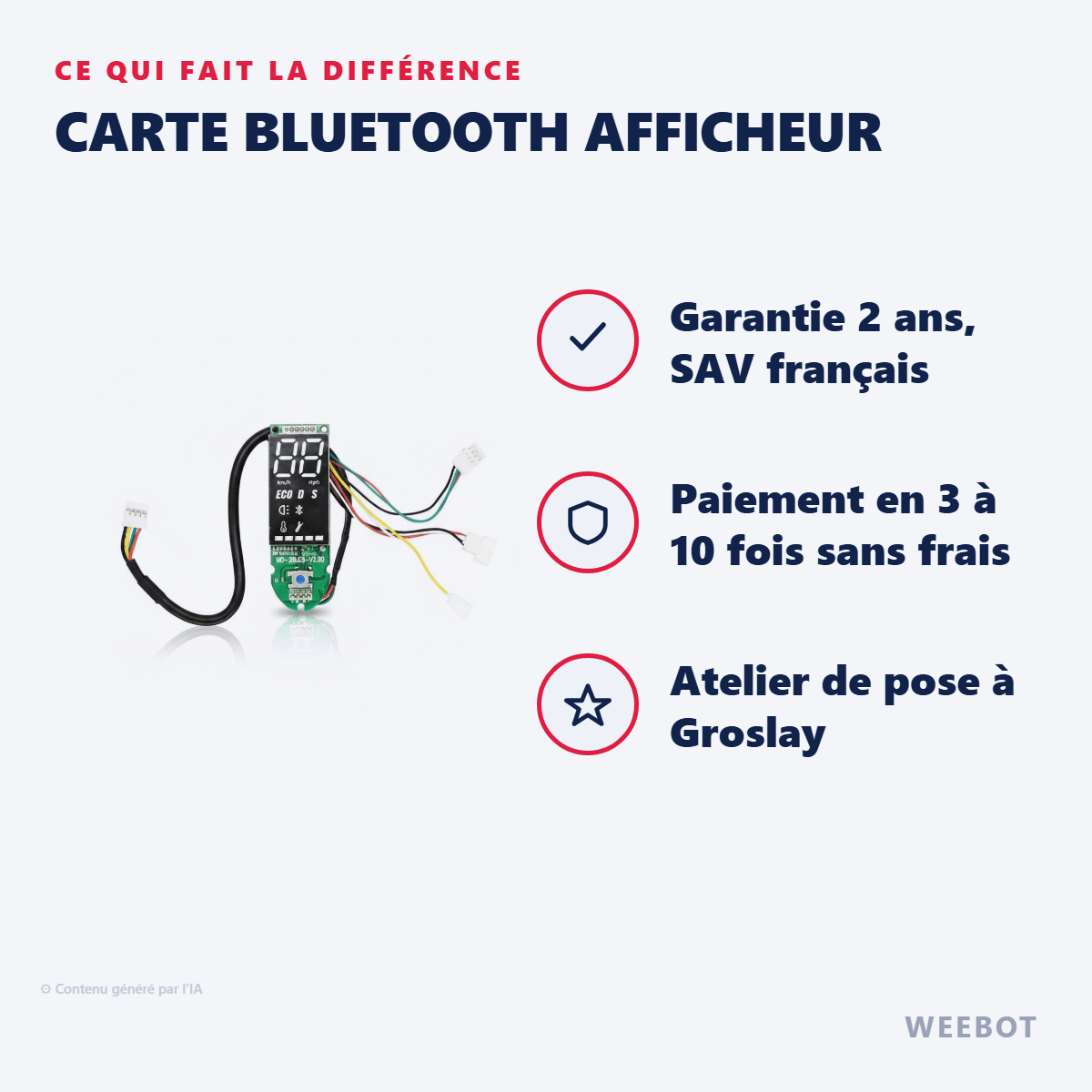 Carte Bluetooth Afficheur : les points forts