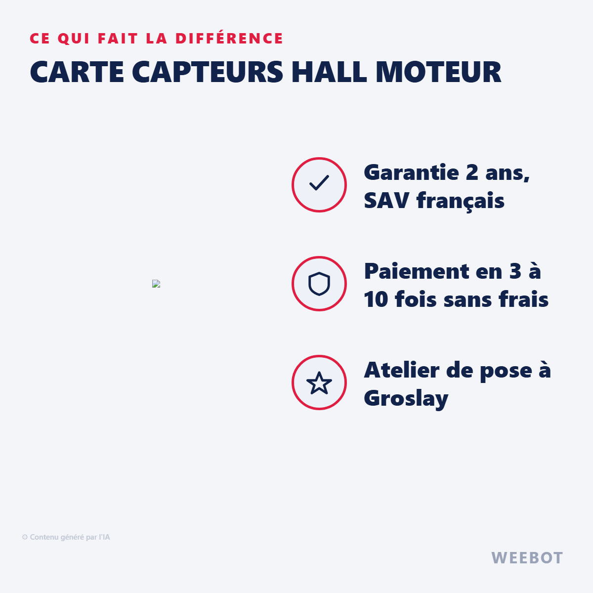 Carte Capteurs Hall Moteur : les points forts