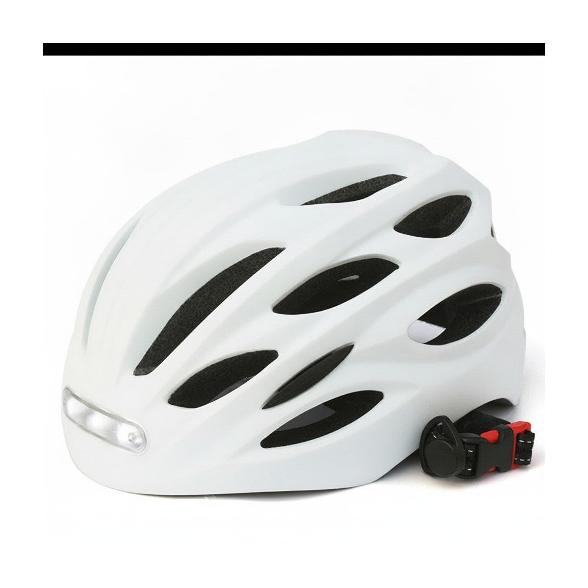 Casque Respirant avec Éclairage LED avant et arrière Blanc / L