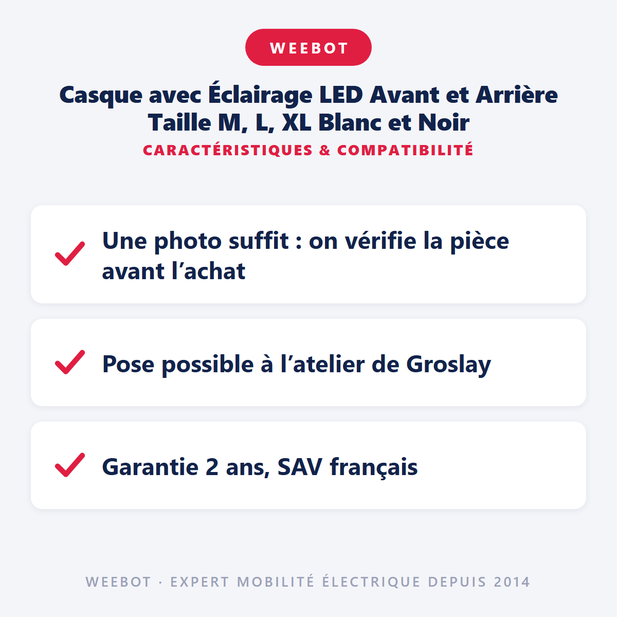 Casque avec Éclairage LED Avant et Arrière Taille M, L, XL Blanc et Noir : caractéristiques et compatibilité