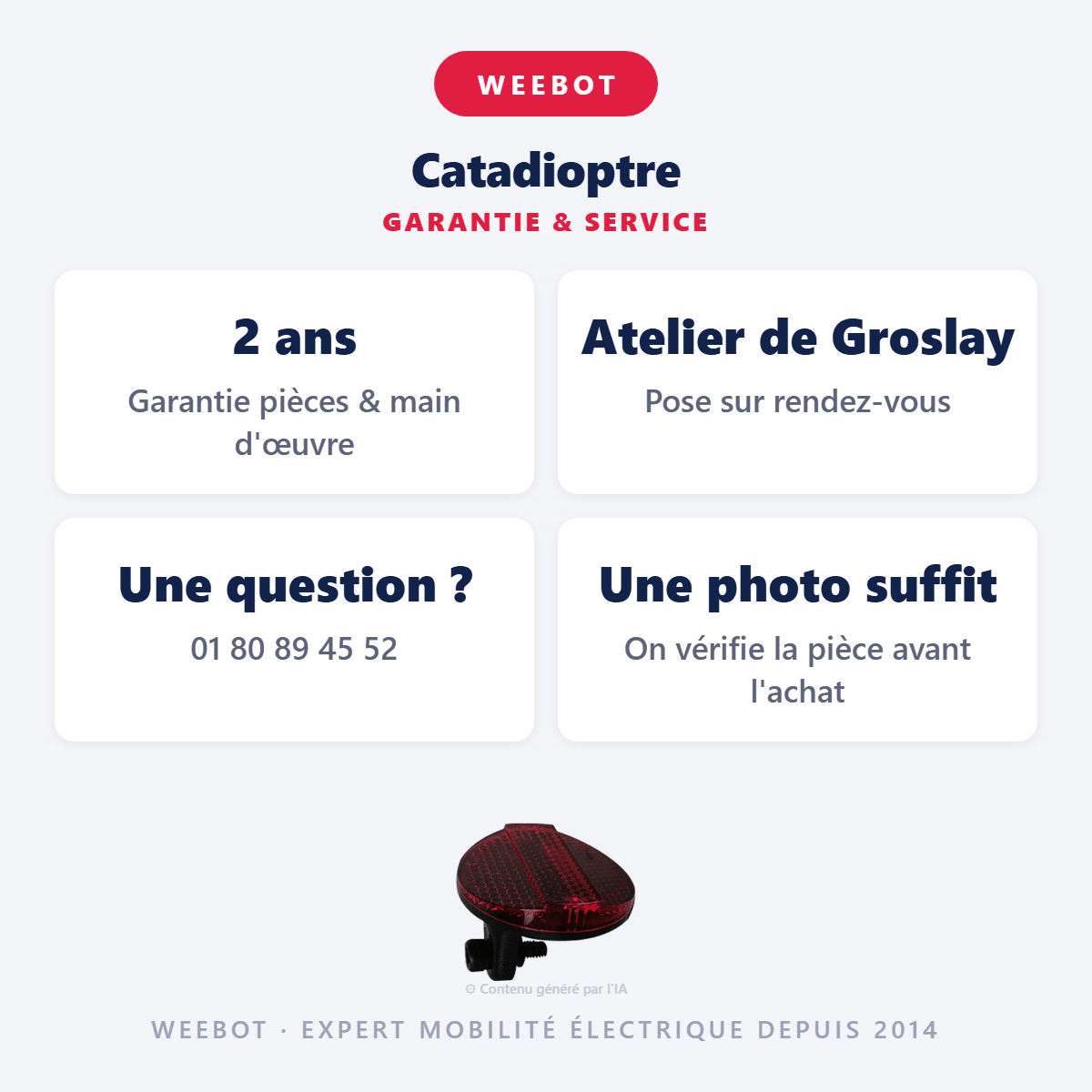 Catadioptre Pour Trottinette Électrique - Weebot