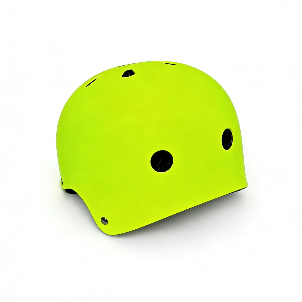 Casque de protection multipoint jaune fluo pour trottinette électrique et vélo