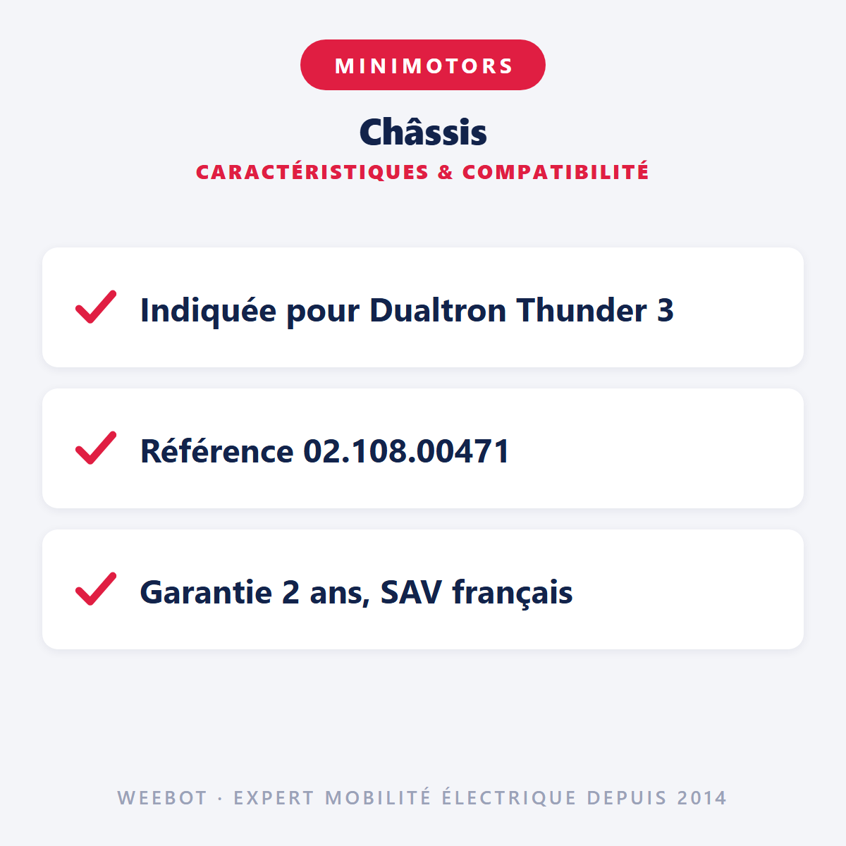 Châssis : caractéristiques et compatibilité