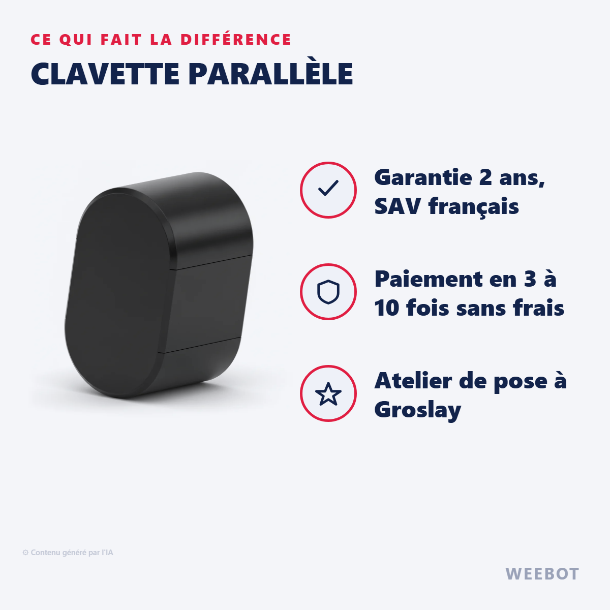 Clavette Parallèle : les points forts