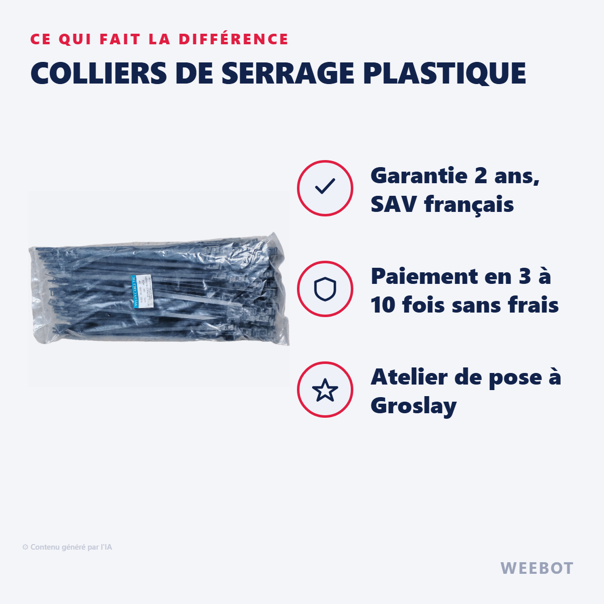 Colliers de Serrage Plastique : les points forts