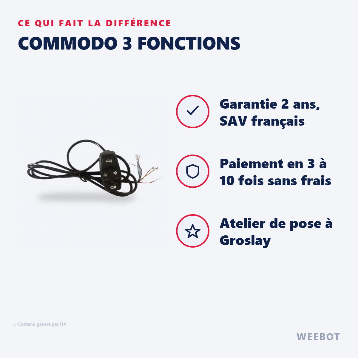 Commodo 3 Fonctions : les points forts
