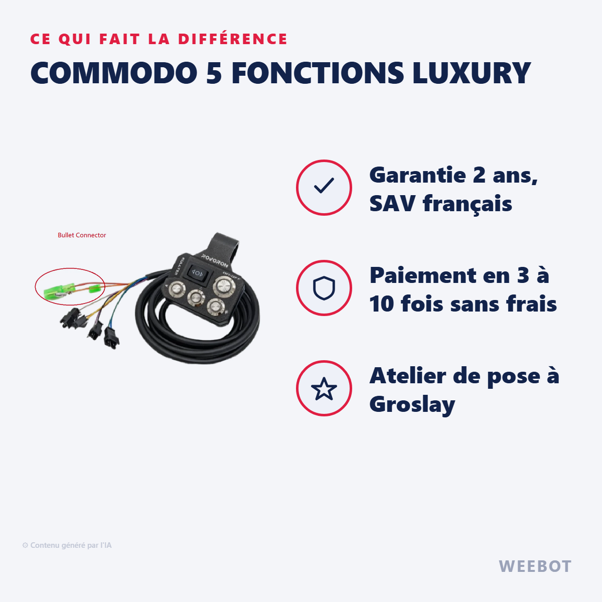 Commodo 5 Fonctions Luxury : les points forts