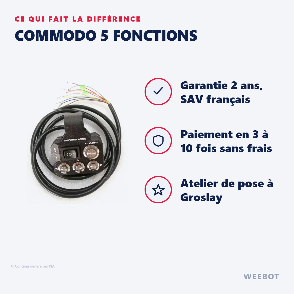 Commodo 5 Fonctions : les points forts