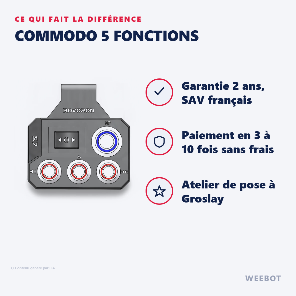 Commodo 5 Fonctions : les points forts