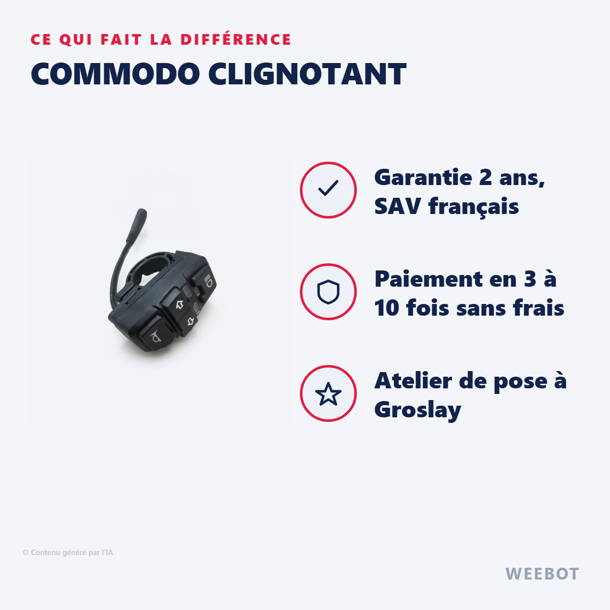 Commodo Clignotant : les points forts