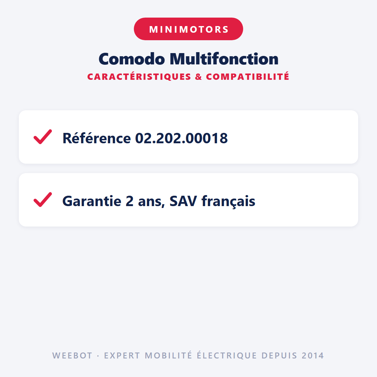 Comodo Multifonction (WARNING | ECO/TURBO) - Weebot