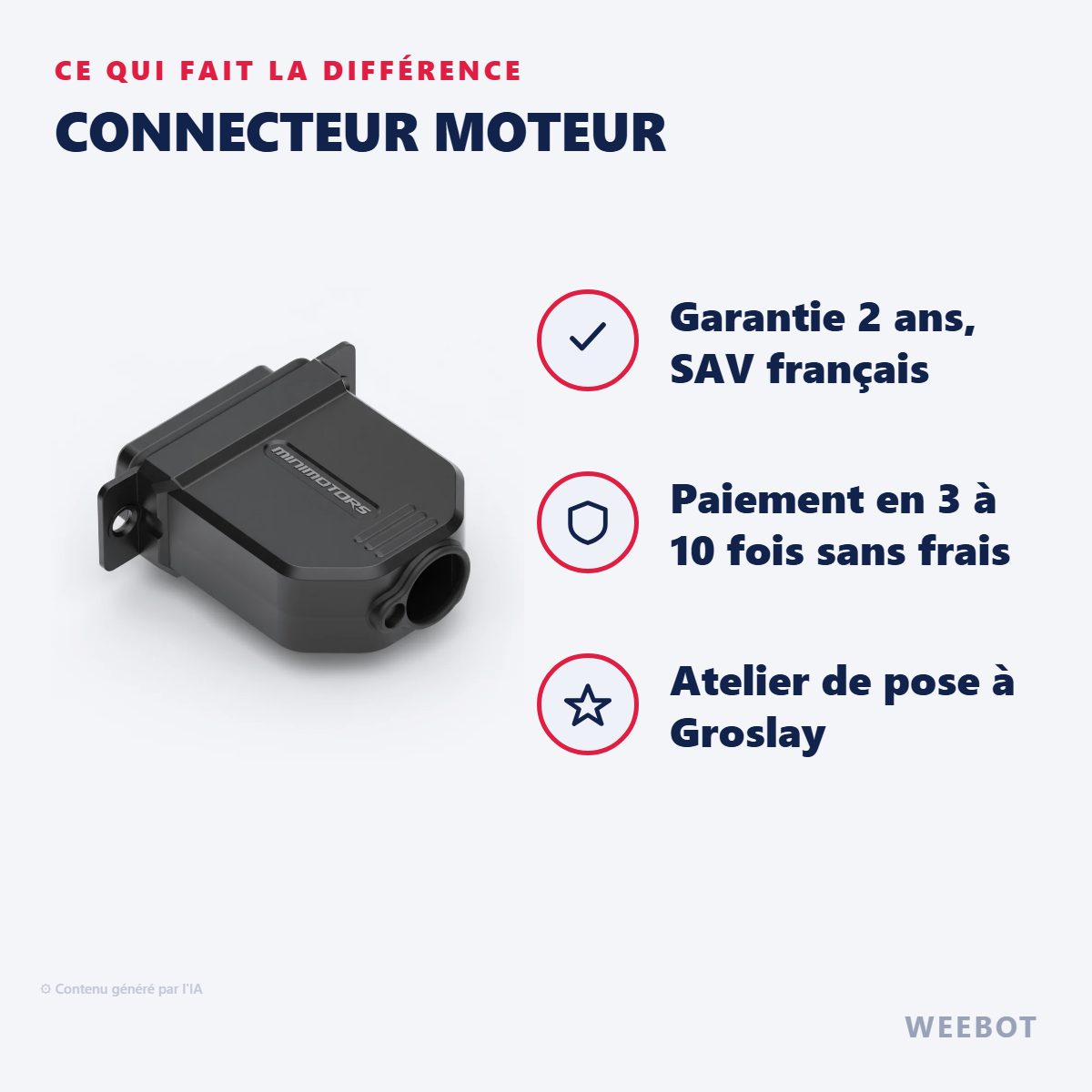 Connecteur Moteur : les points forts