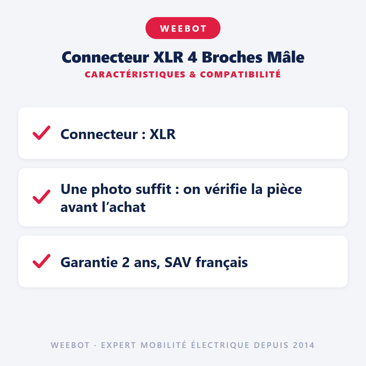 Connecteur XLR 4 Broches Mâle : caractéristiques et compatibilité