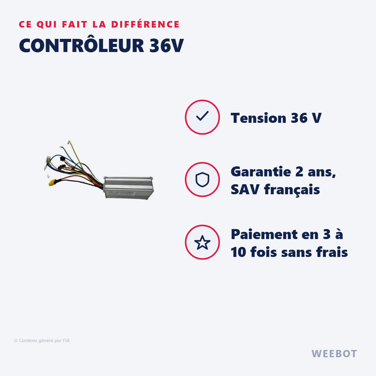 Contrôleur 36v : les points forts