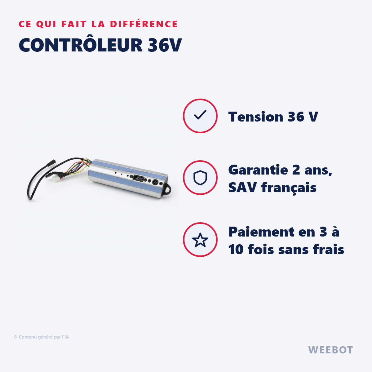 Contrôleur 36V : les points forts