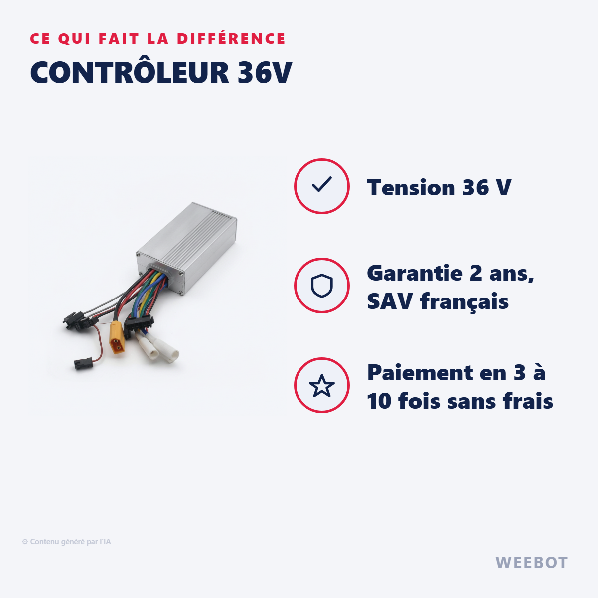 Contrôleur 36V : les points forts