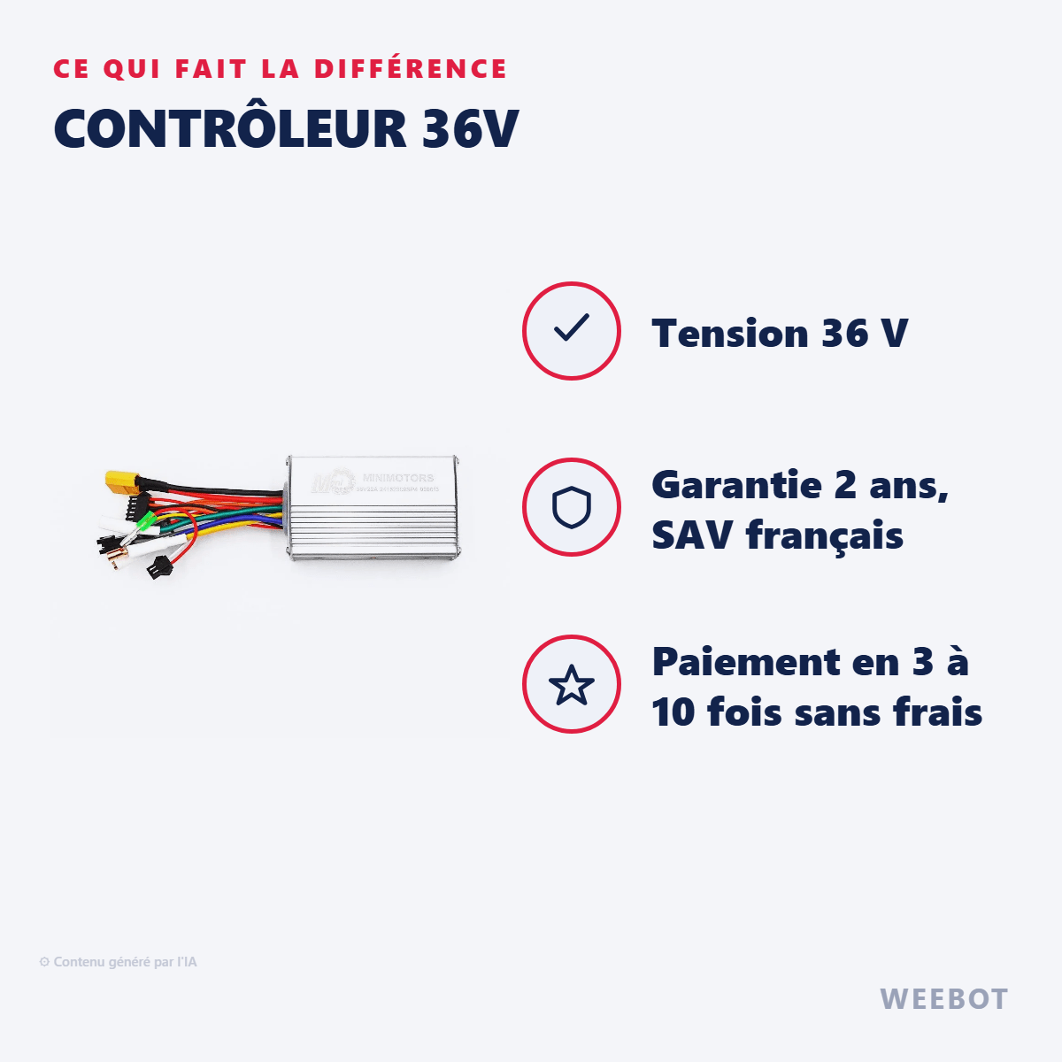 Contrôleur 36V pour Trottinette Électrique Speedway Mini 4 Pro / Léger Lite V2 - Weebot