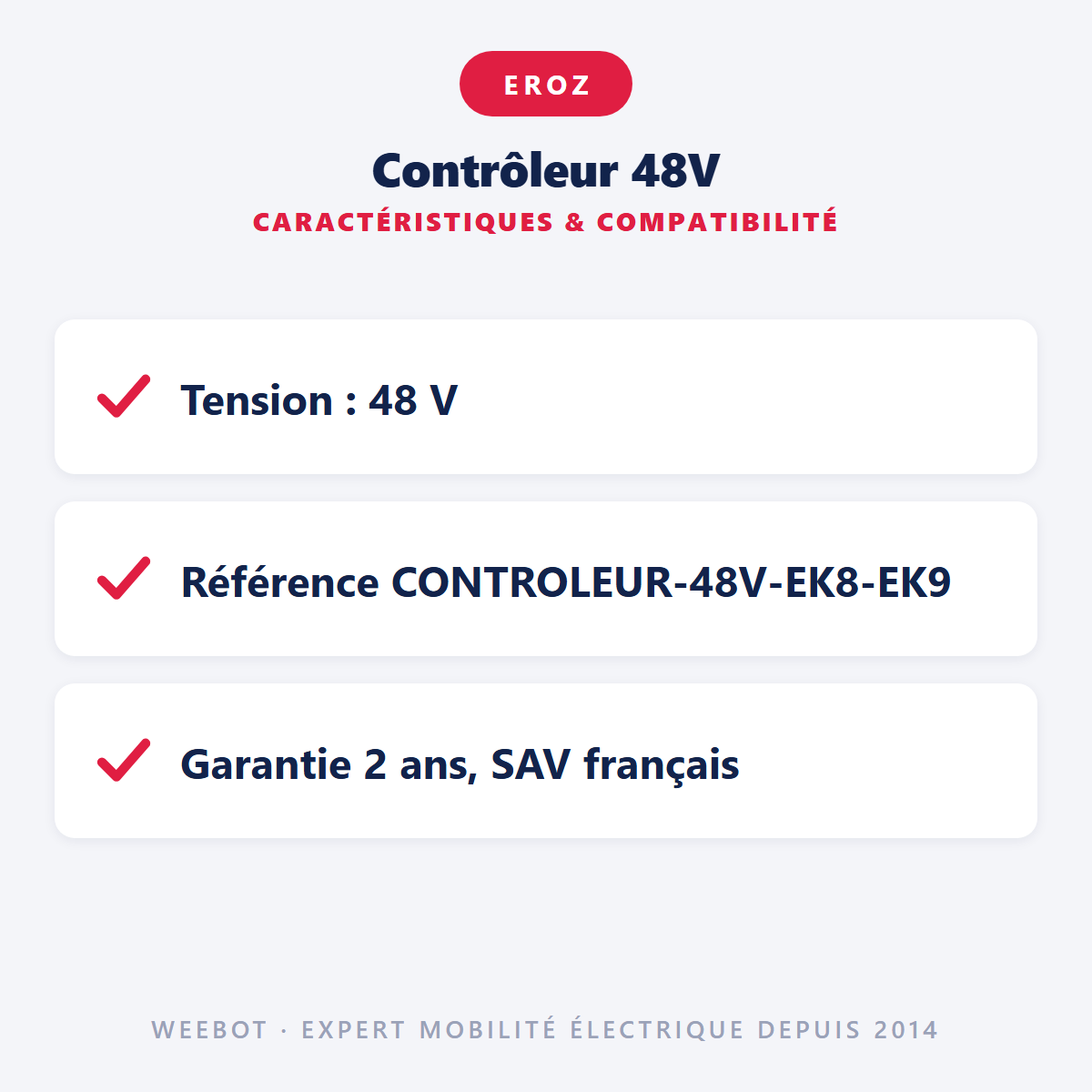 Contrôleur 48V : caractéristiques et compatibilité
