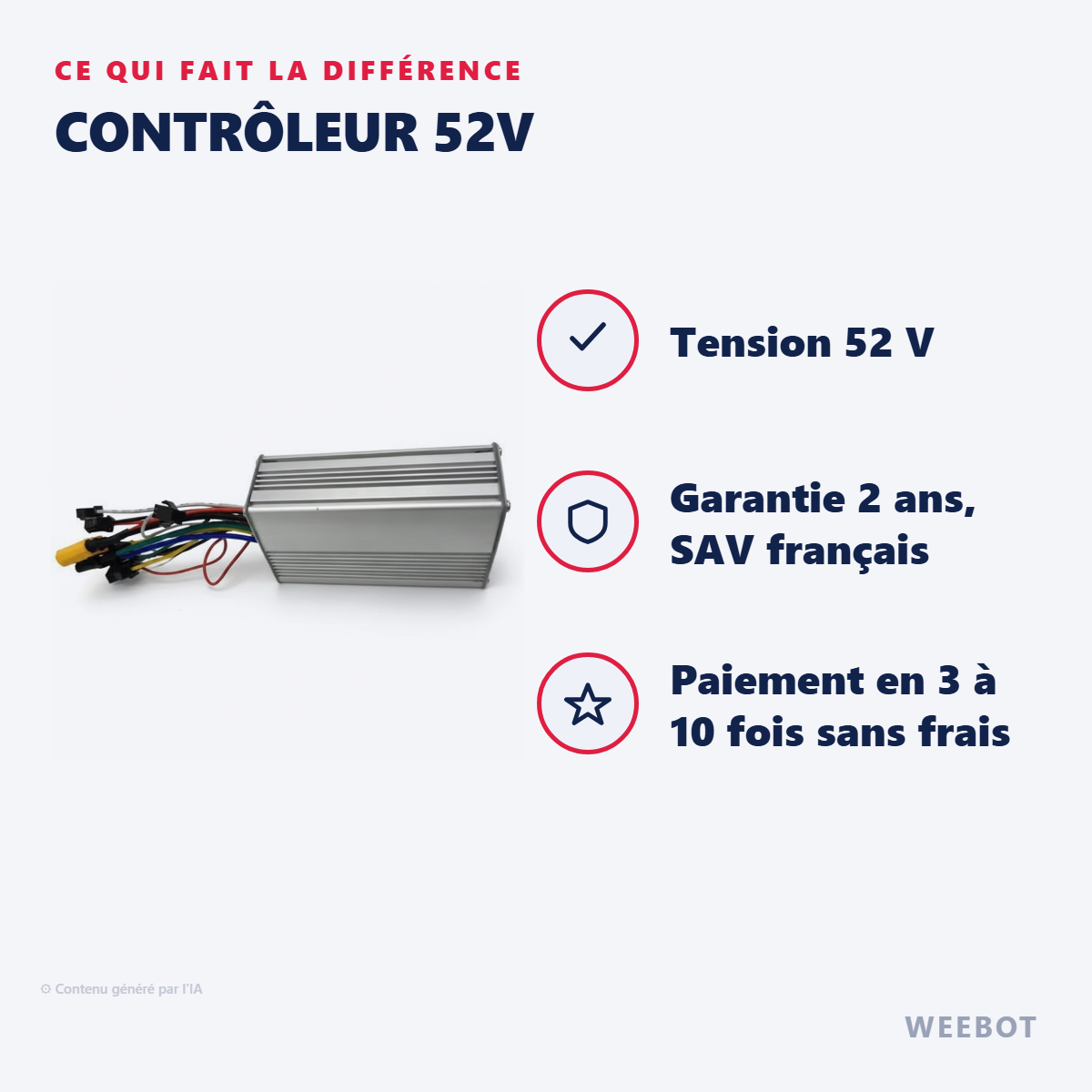 Contrôleur 52V : les points forts