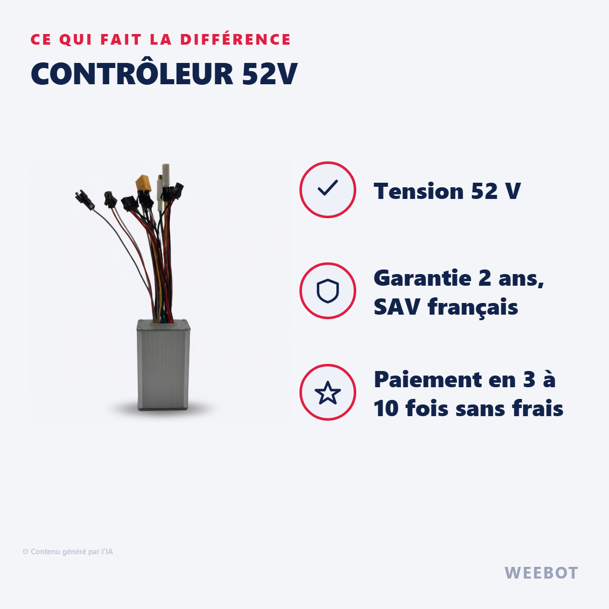 Contrôleur 52V : les points forts