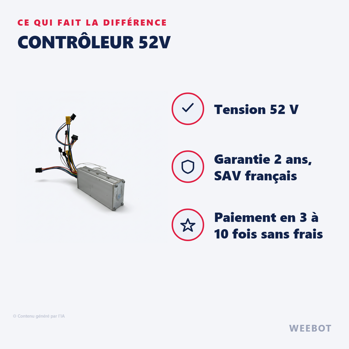 Contrôleur 52v : les points forts