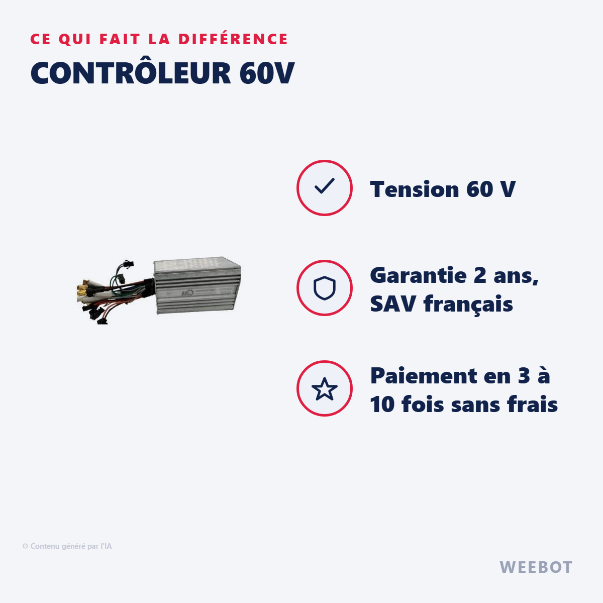 Contrôleur 60V : les points forts