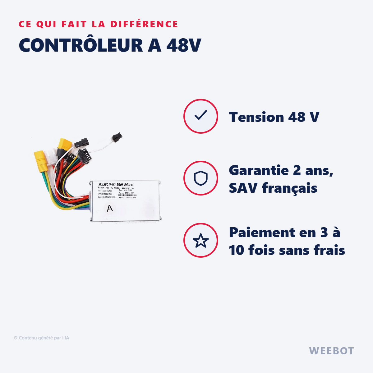 Contrôleur A 48V : les points forts