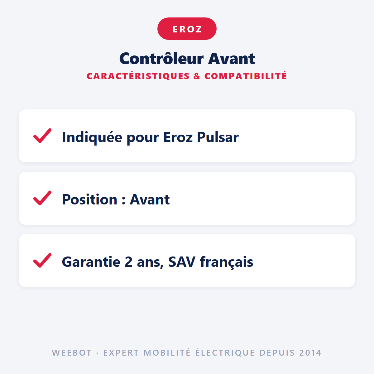 Contrôleur Avant : caractéristiques et compatibilité